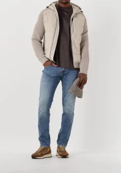 WOOLRICH beige jack matt stretch hybrid zand Best