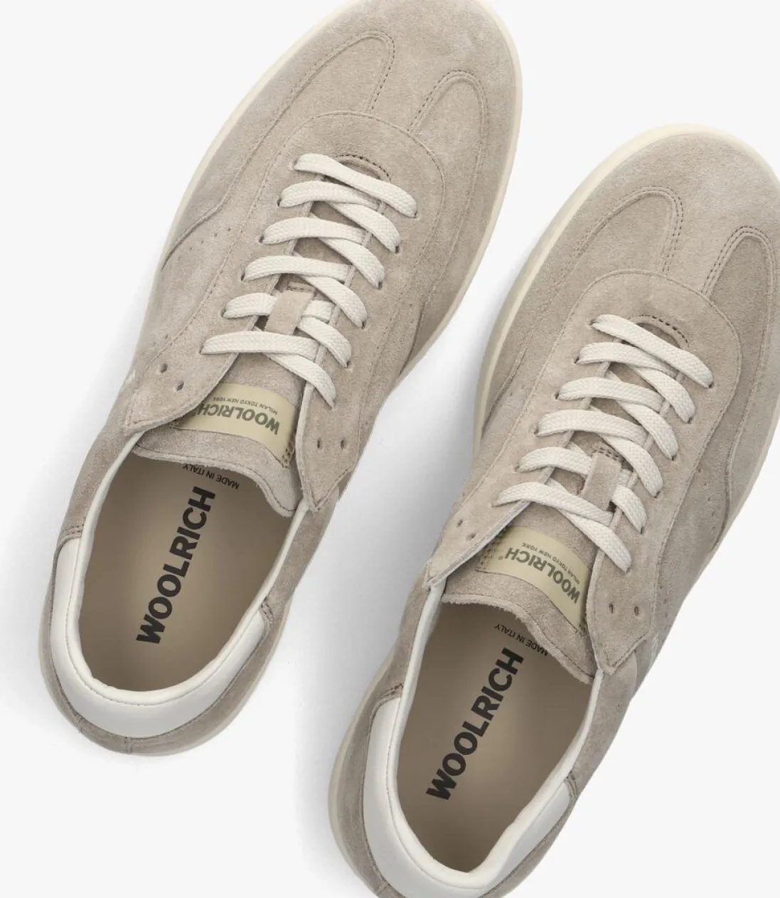 WOOLRICH lage sneakers swing court manh beige New