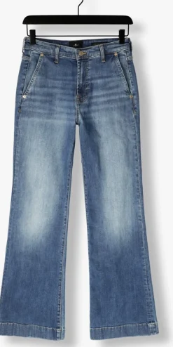 7 FOR ALL MANKIND e flared jeans modern dojo trouser royalty with carpenter details blauw Discount