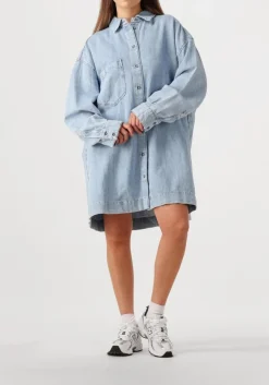 7 FOR ALL MANKIND e mini jurk overshirt dress blauw Outlet