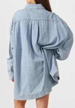 7 FOR ALL MANKIND e mini jurk overshirt dress blauw Outlet