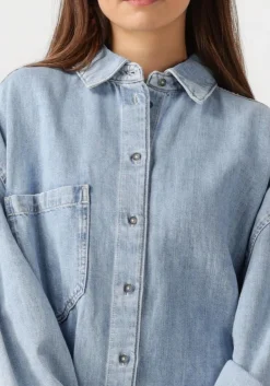 7 FOR ALL MANKIND e mini jurk overshirt dress blauw Outlet