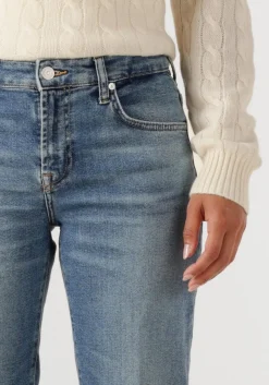7 FOR ALL MANKIND e straight leg jeans calie straight fancy blauw Outlet