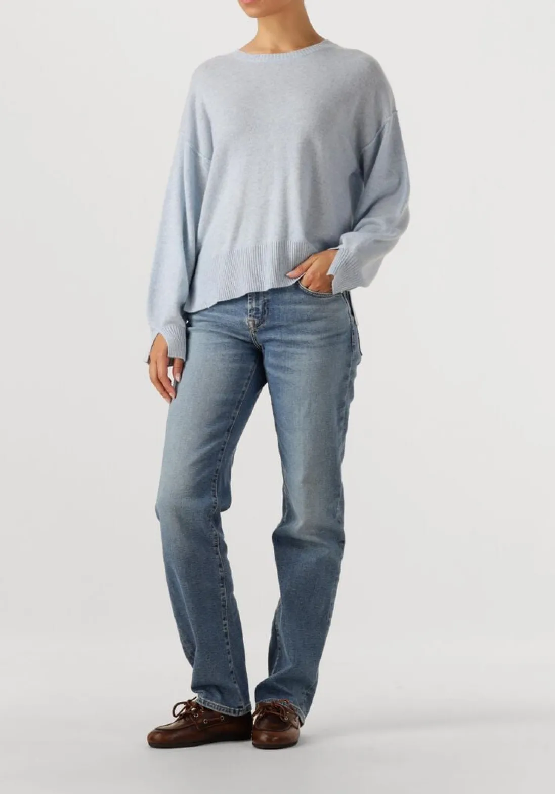 7 FOR ALL MANKIND e straight leg jeans calie straight fancy blauw Outlet