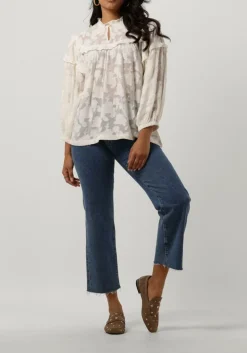 7 FOR ALL MANKIND e straight leg jeans logan stovepipe blaze with raw cut hem blauw Online