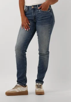 7 FOR ALL MANKIND e straight leg jeans roxanne blauw Hot