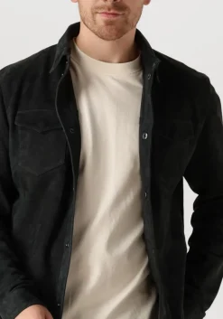 ALTER EGO e leren jas robert blauw New