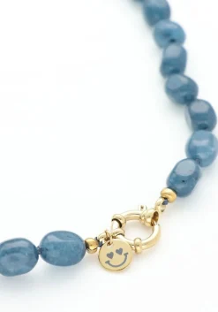 BONNIE STUDIOS e kettingen bobby necklace blauw Clearance
