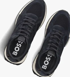 BOSS e lage sneakers jonah runn blauw New