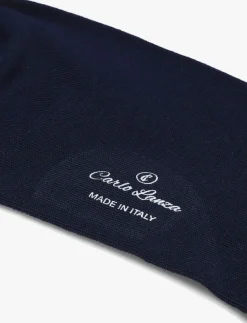 CARLO LANZA e sokken 100 classico blauw Hot