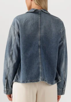 CLOSED e blazer shacket blauw Online