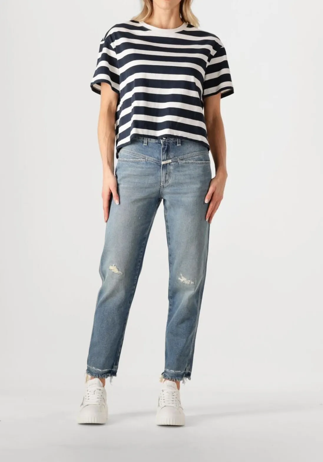CLOSED e mom jeans pedal pusher blauw Discount