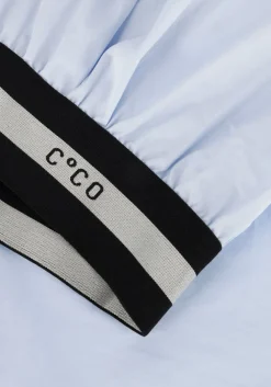 CO'COUTURE e blouses cotton crisp logo crop shirt blauw Sale