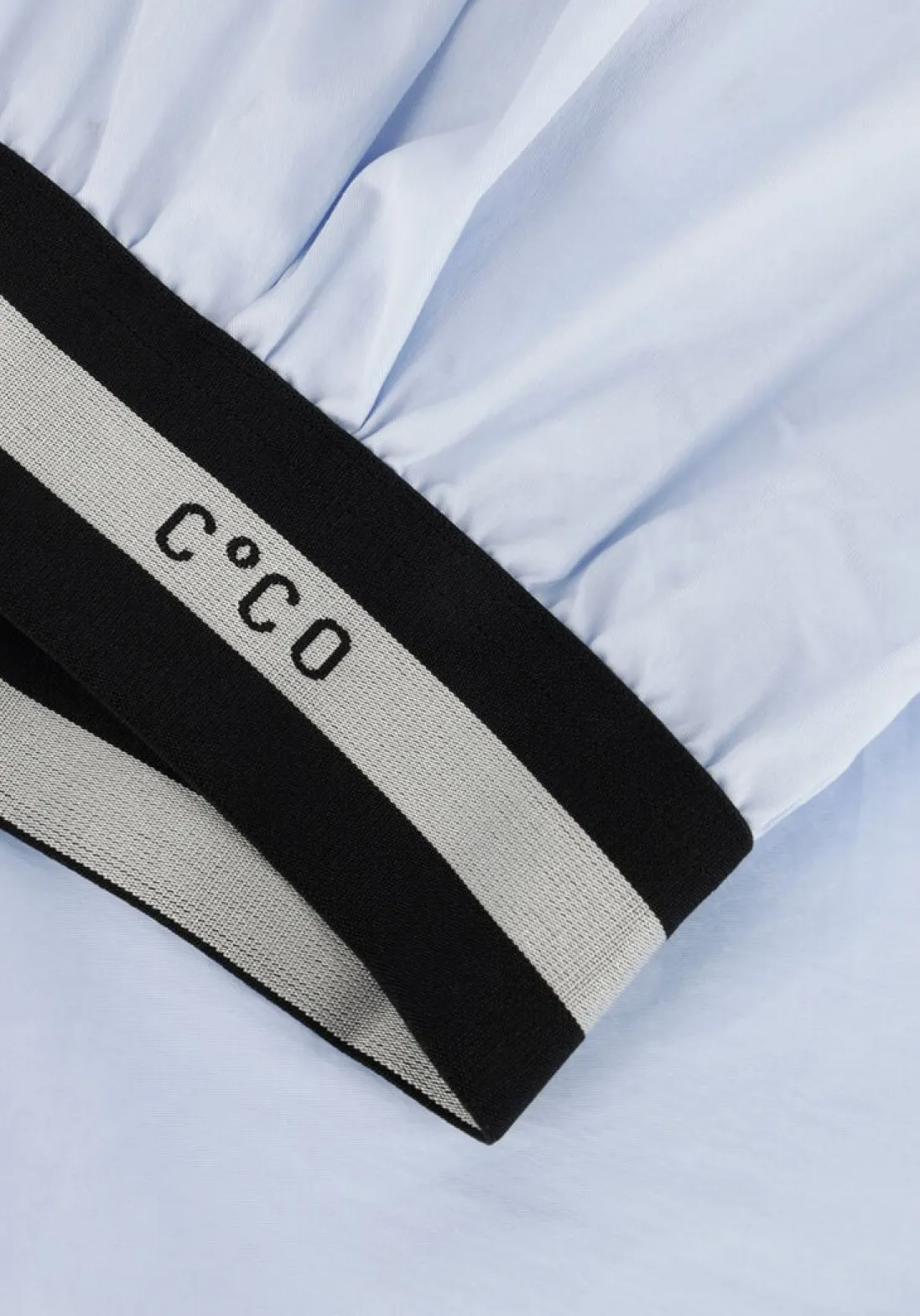 CO'COUTURE e blouses cotton crisp logo crop shirt blauw Sale