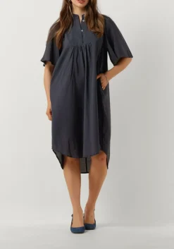 CO'COUTURE e midi jurk callum volume dress blauw Best