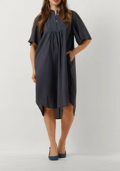 CO'COUTURE e midi jurk callum volume dress blauw Best