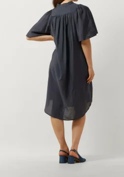 CO'COUTURE e midi jurk callum volume dress blauw Best