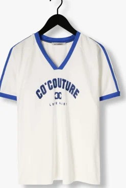 CO'COUTURE e t-shirt siaracc oversize sporty v-tee blauw Best