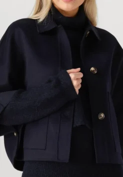 DANTE6 blauwe trui yuria turtle neck sweater donkerblauw Sale