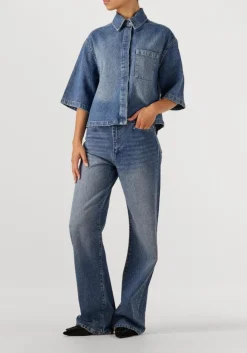 DANTE6 e wide jeans nuit rhiestone wide leg jeans blauw Hot