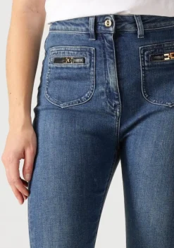 ELISABETTA FRANCHI e flared jeans jeans trousers blauw Clearance