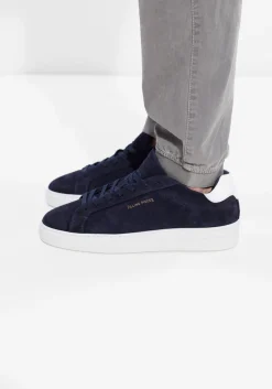 FILLING PIECES e lage sneakers tiebreak suede blauw Best
