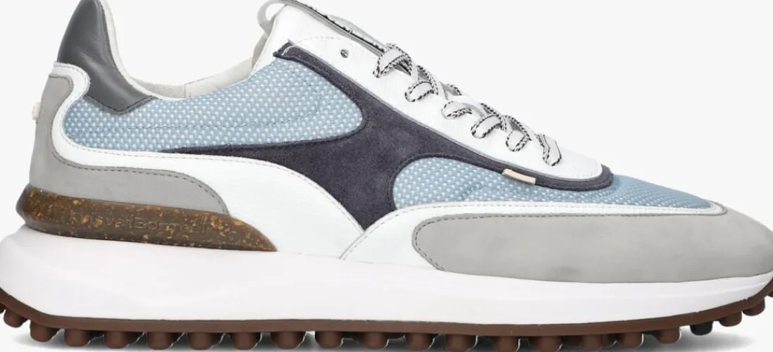 FLORIS VAN BOMMEL e lage sneakers sfm-10207 noppi blauw Clearance