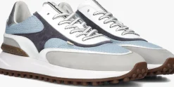 FLORIS VAN BOMMEL e lage sneakers sfm-10207 noppi blauw Clearance