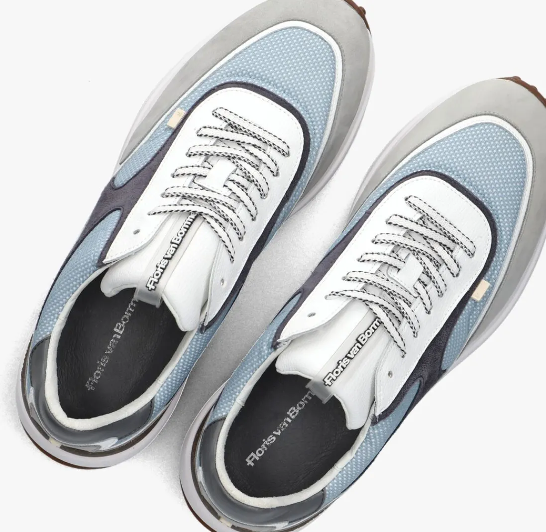 FLORIS VAN BOMMEL e lage sneakers sfm-10207 noppi blauw Clearance