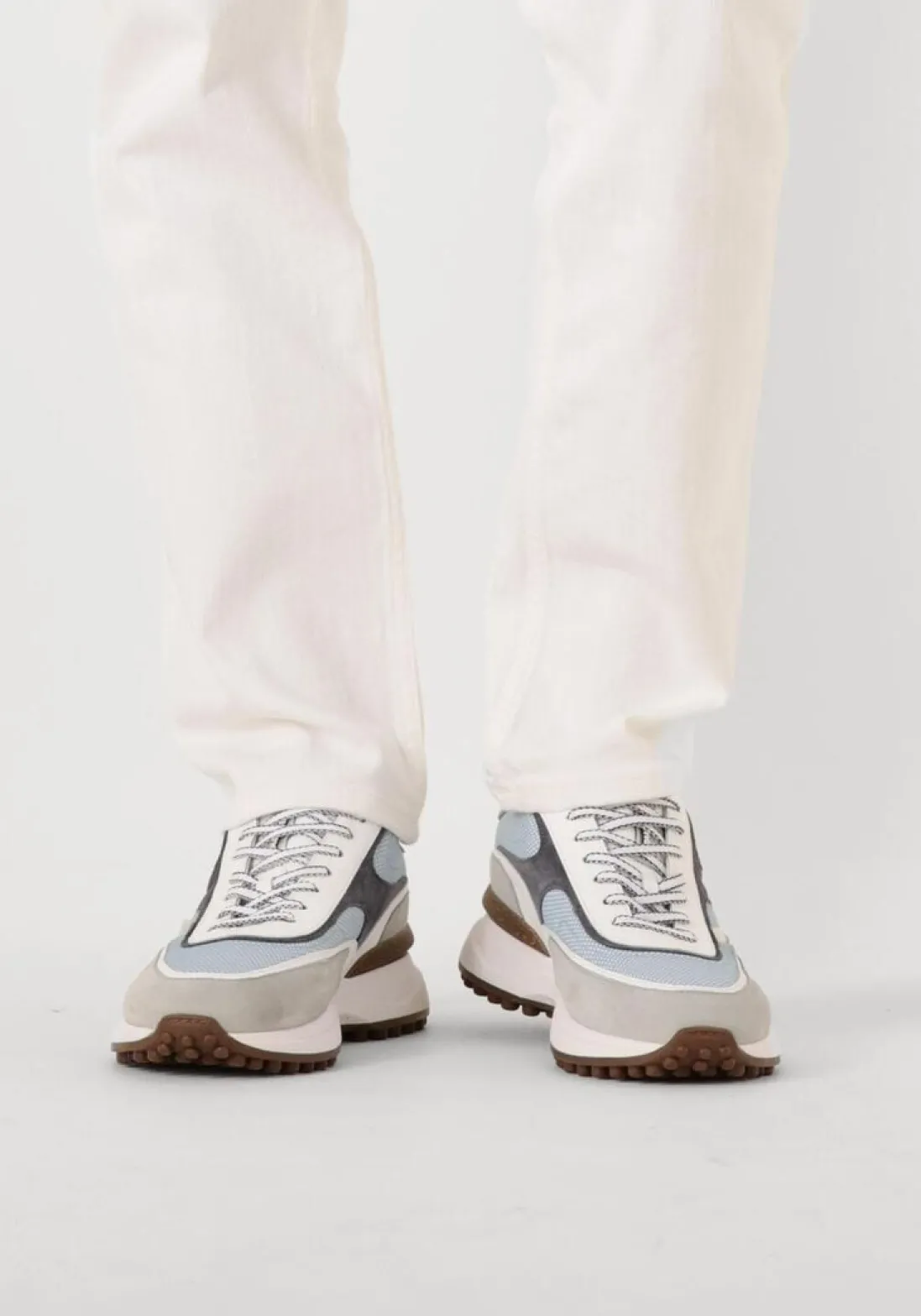 FLORIS VAN BOMMEL e lage sneakers sfm-10207 noppi blauw Clearance