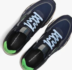 FLORIS VAN BOMMEL e lage sneakers sfm-10234 de zager blauw Best