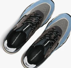 FLORIS VAN BOMMEL e lage sneakers sfm-10234 de zager blauw Hot