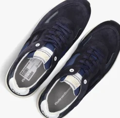FLORIS VAN BOMMEL e lage sneakers sfm-10154 de treener blauw Outlet