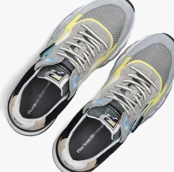 FLORIS VAN BOMMEL e lage sneakers sfm-10136 de zager blauw Best