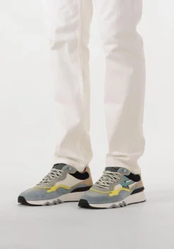 FLORIS VAN BOMMEL e lage sneakers sfm-10136 de zager blauw Best