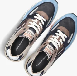FLORIS VAN BOMMEL e lage sneakers sfm-10154 de treener blauw Hot