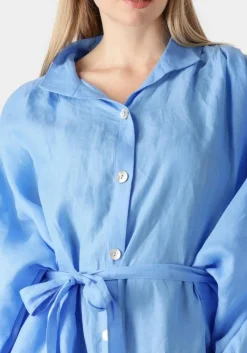 GREEK ARCHAIC KORI e midi jurk 130463 blauw Best