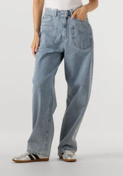 HAUTE L'AMITIÉ e haute l'amitié wide jeans flip waist pocket tall jeans blauw New