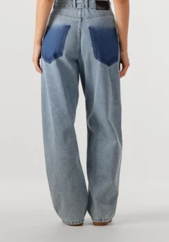 HAUTE L'AMITIÉ e haute l'amitié wide jeans flip waist pocket tall jeans blauw New