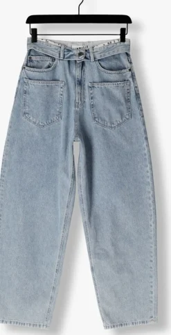 HAUTE L'AMITIÉ e haute l'amitié wide jeans flip waist pocket tall jeans blauw New