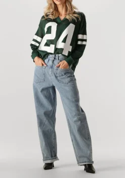 HAUTE L'AMITIÉ e haute l'amitié wide jeans flip waist pocket tall jeans blauw New