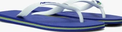 HAVAIANAS e teenslippers brasil logo blauw New