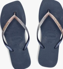 HAVAIANAS e teenslippers square glitter blauw Sale