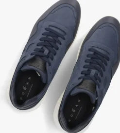 HOGAN e lage sneakers interactive3 allacciato pelle blauw Online