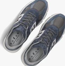 HOGAN e sneakers mesh combi runner blauw Discount