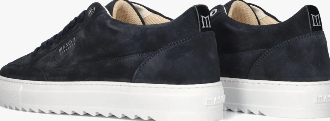 Mason Garments e lage sneakers tia nativo blauw New