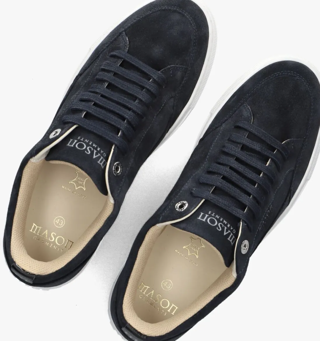 Mason Garments e lage sneakers tia nativo blauw New