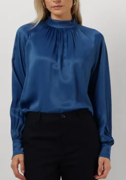 MOS MOSH e blouses silja glossi blouse blauw New