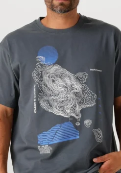 PEAK PERFORMANCE e t-shirt m graphic tee blauw Outlet