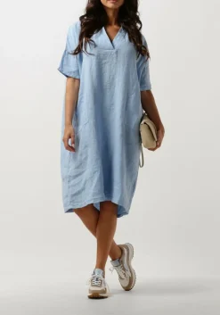 PENN & INK e midi jurk s24z665ltd blauw Online